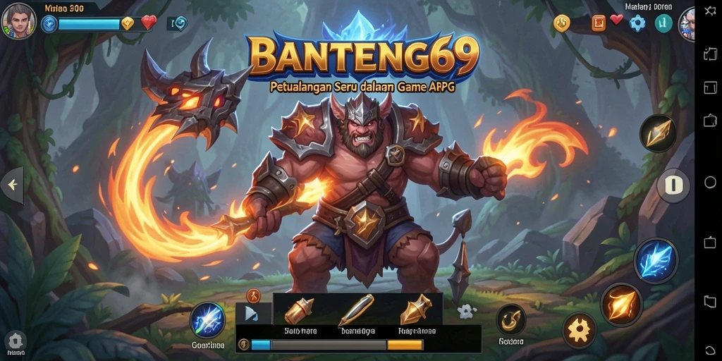 Tampilan gameplay ARPG yang menawan dari BANTENG69.