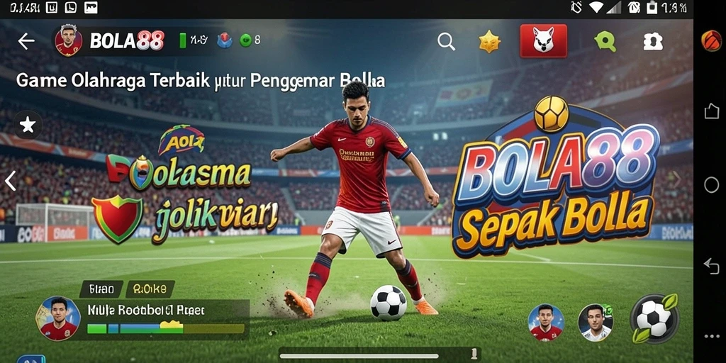 Tampilan menarik dalam game sepak bola BOLA88 yang mendebarkan.