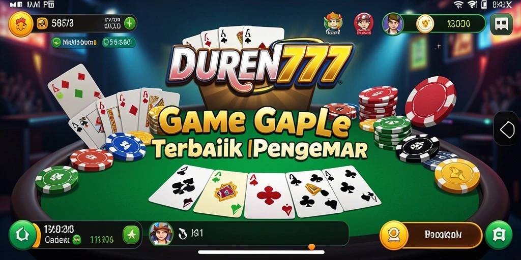 Tampilan seru gameplay DUREN777 di game Gaple.