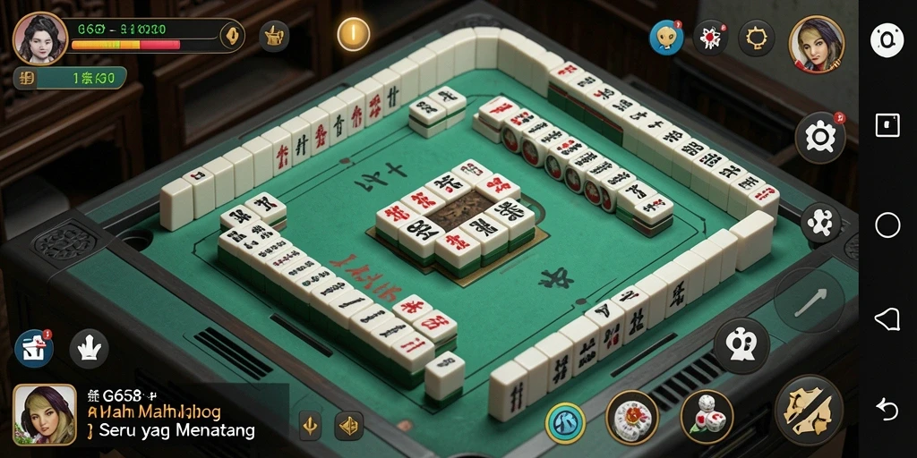 Tampilan gameplay menantang dan menarik dari G668 Mahjong.