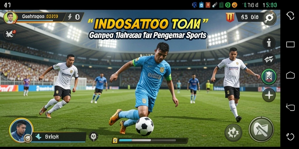 Gambar gameplay INDOSATTOTO menampilkan aksi seru dalam olahraga.