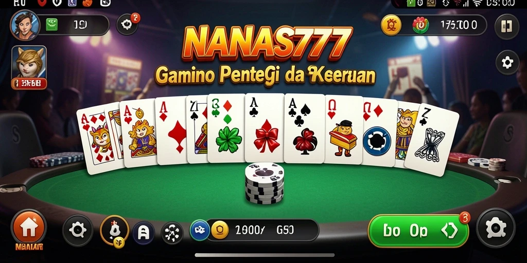 Tampilan gameplay menarik dari NANAS777 dengan Domino yang seru.