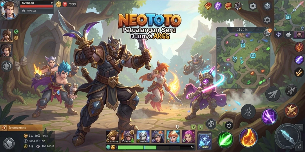 Tampilan gameplay ARPG yang seru dan mendebarkan dalam NEOTOTO.