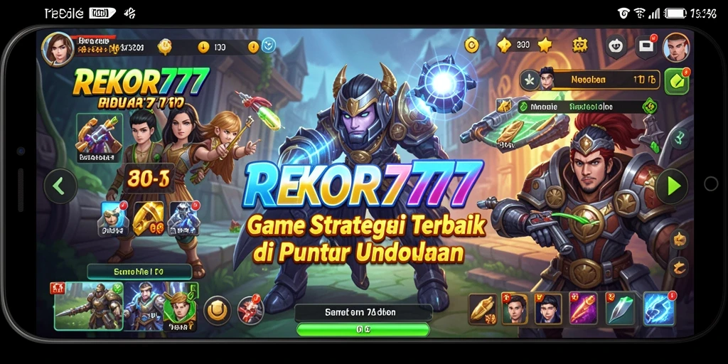 Tampilan gameplay seru dan strategis di REKOR777.
