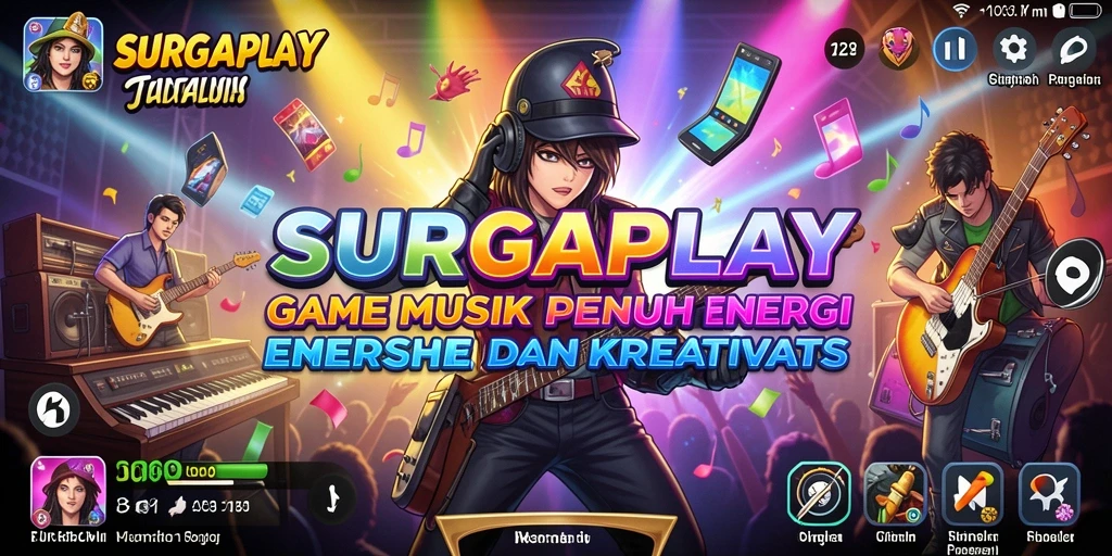 Tampilan gameplay <strong>SURGAPLAY</strong> yang menarik dalam bermain musik.