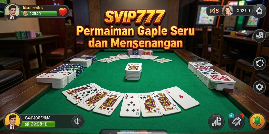 Tampilan gameplay Gaple yang seru dan interaktif di SVIP777.